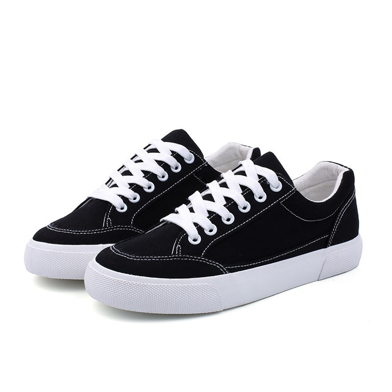Star white shoes low shoes casual shoes help female Korean female students all-match cloth shoes