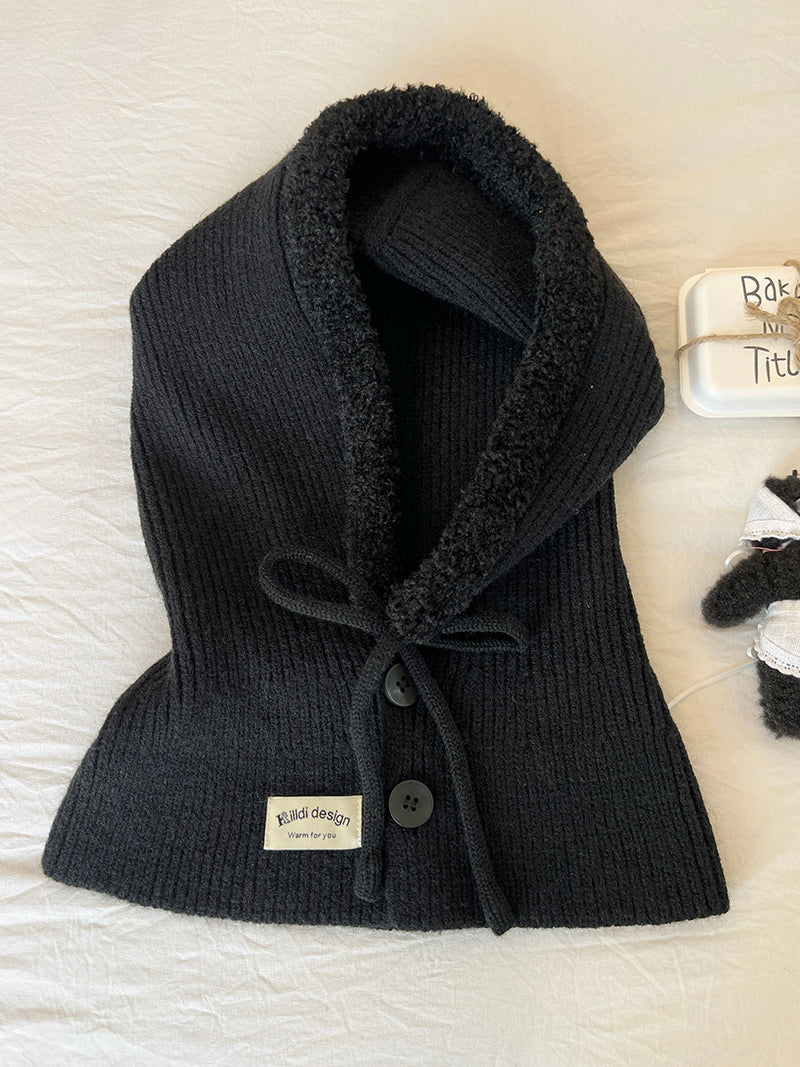 Ice Man Design Fashionable Knitted Drawstring Autumn And Winter Warm Ear Protection Hat