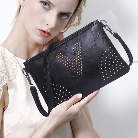 rivet shoulder bag