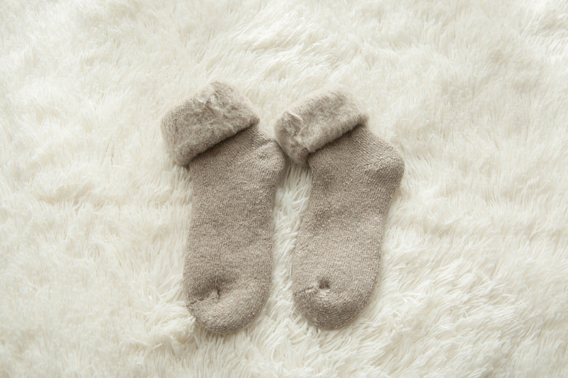 Winter Thick Wool Lined Warm Stockings