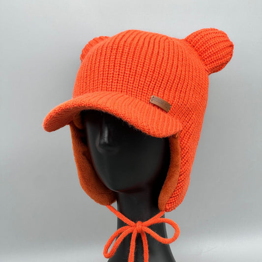 Women's Small Bear Ears Warm Woolen Hat