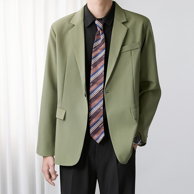 Herre Blazer i koreansk stil, trendy og casual forretningsjakke