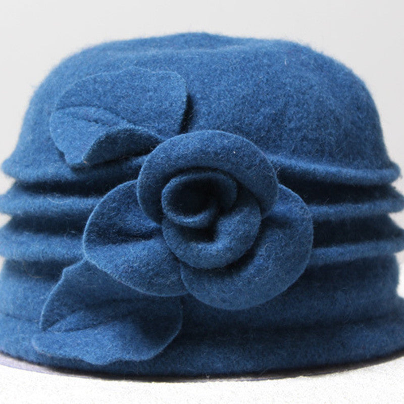 Women's Fashion Solid Color Woolen Hat