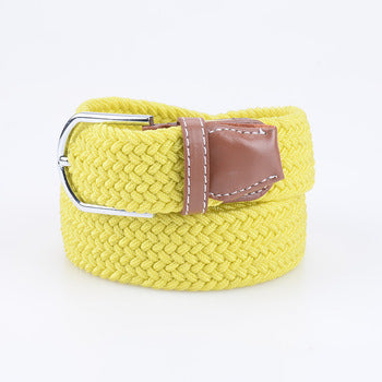 Canvas stretch woven belt