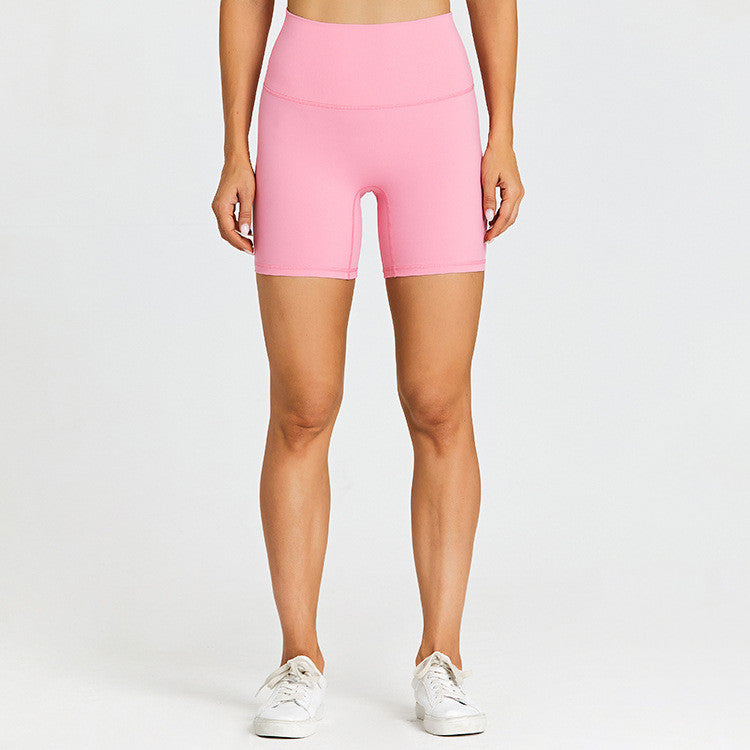 Exercise Without Embarrassment Feel Naked, Scrub And Wear Tight High-waist Yoga Shorts