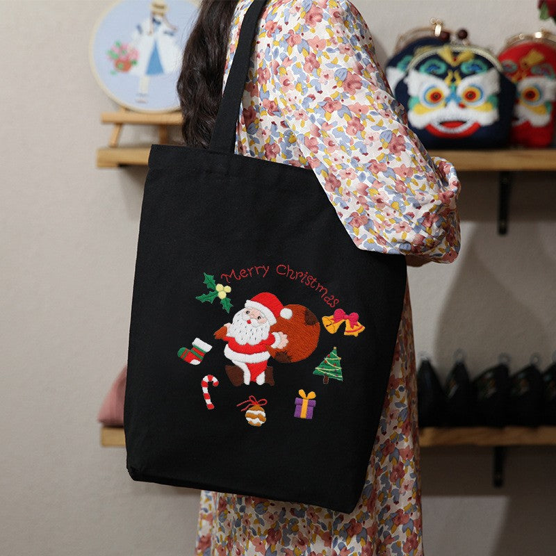 Embroidery Handmade Diy Material Canvas Shoulder Bag