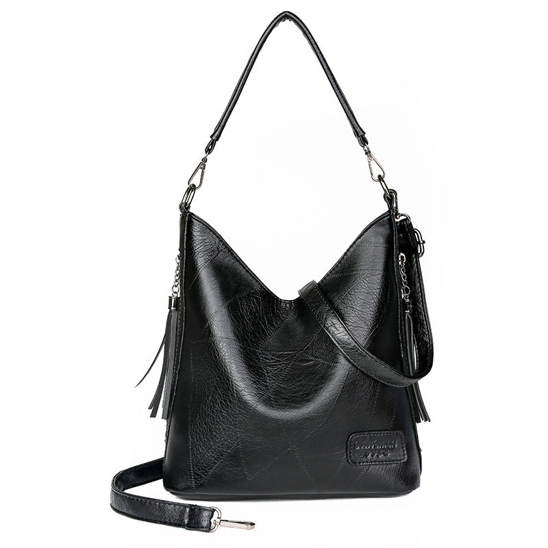 Simple fashion tassel female bag