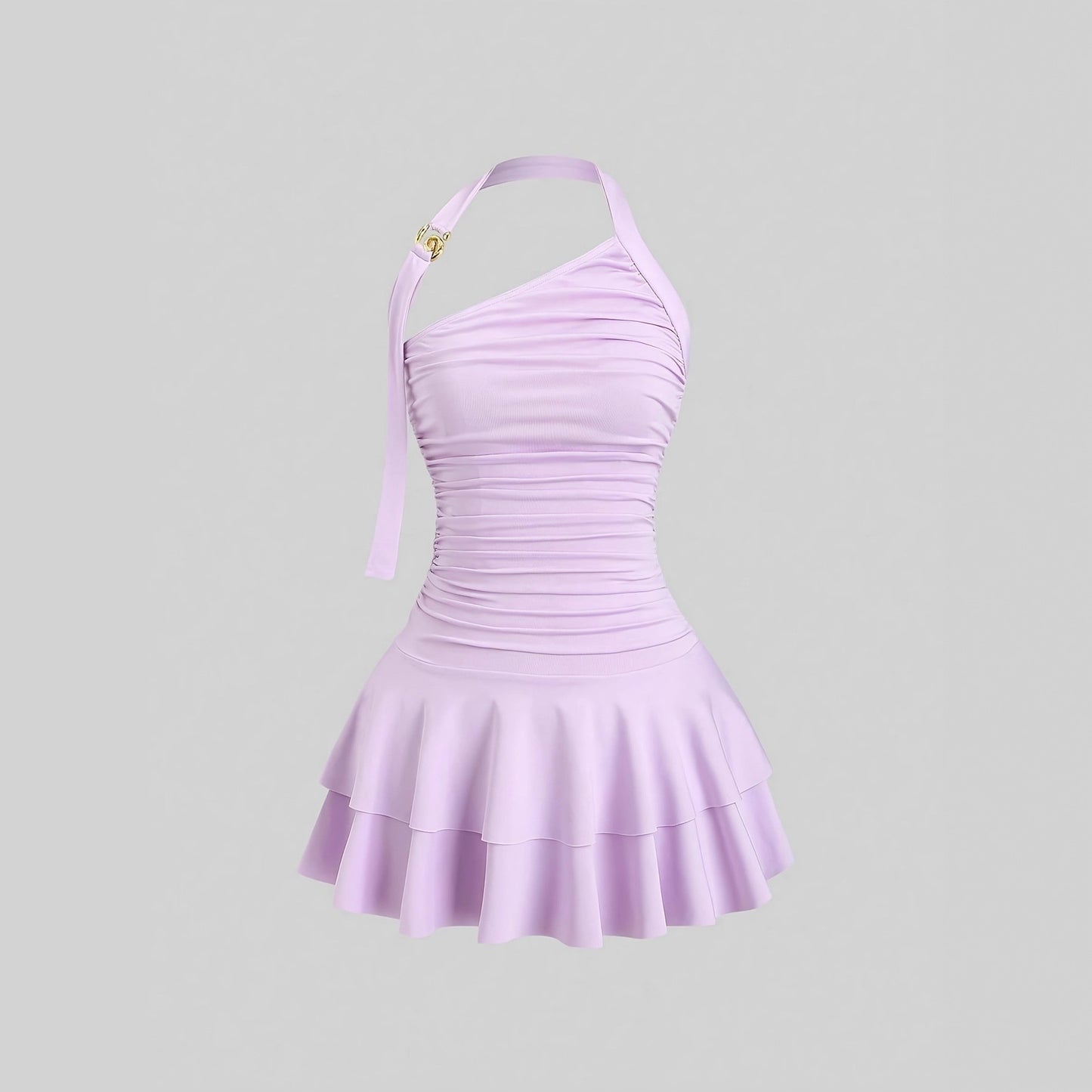 New Stylish And Elegant Gold Spiral Backless Short Bodycon Dress