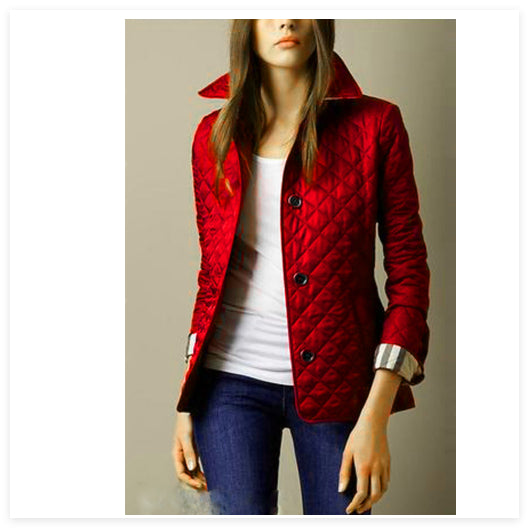 Fashionable Temperament Lapel Single-breasted Slim-fit Warmth