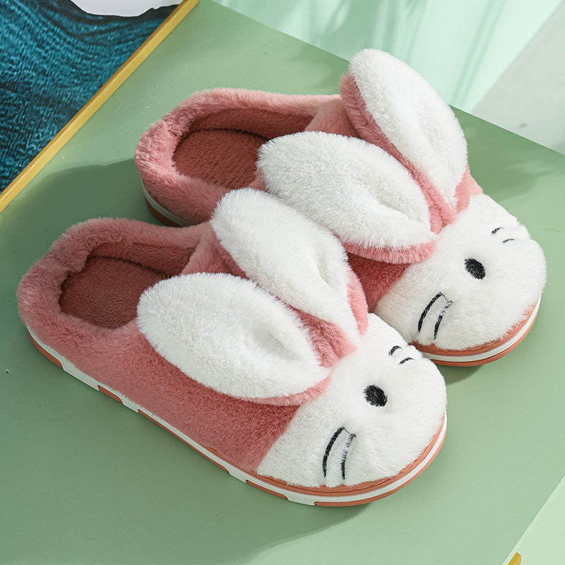 Children's  Parent-child Family Indoor Home Wooden Floor Slippers