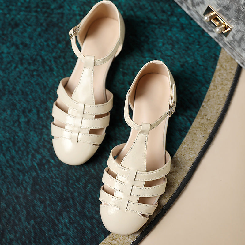 Women's Summer New Fashion Ankle-strap Buckle Sandals Women