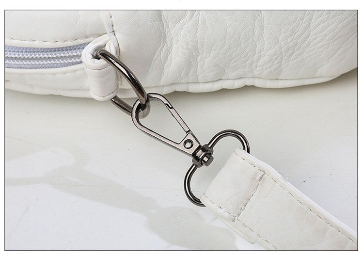Retro Fashion Washed Leather Messenger Bag For Casual Shopping