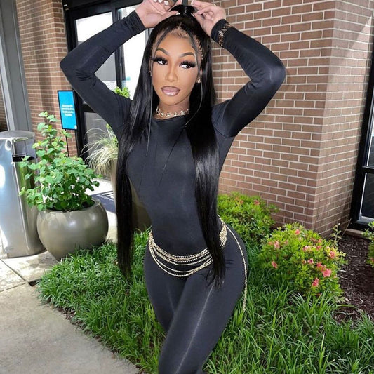 Women's Long Sleeve Jumpsuit Trousers