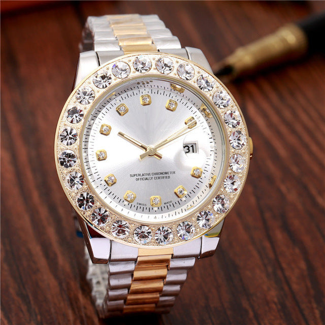 Stainless steel quartz watch