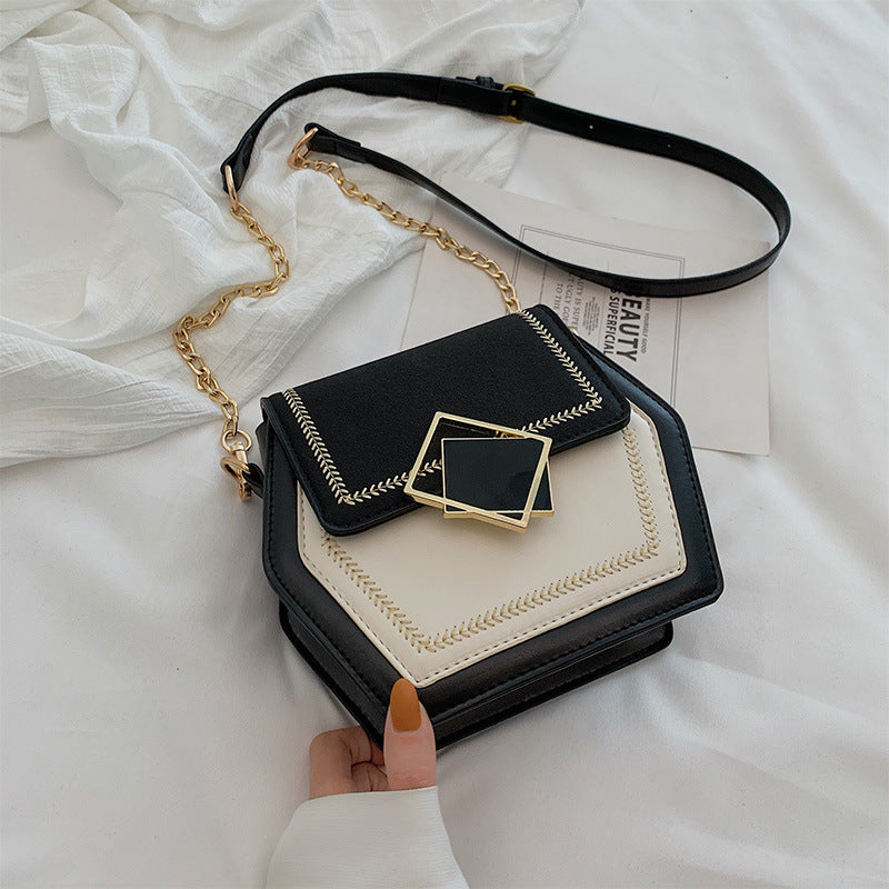 Matte leather shoulder bag