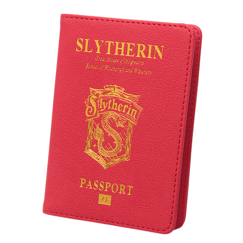 PU leather passport book ticket holder storage bag