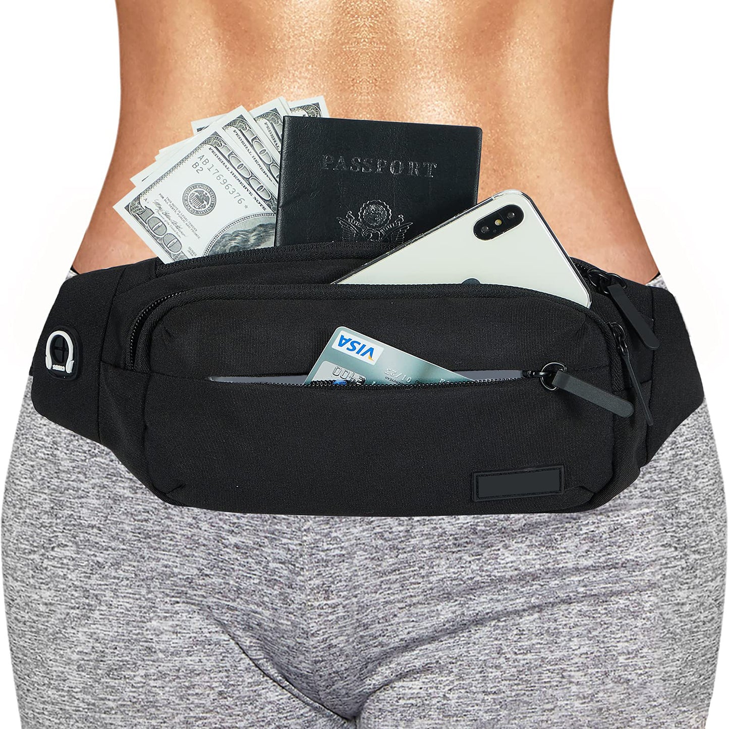 Fashion Casual Multi-functional Mobile Phone Waist Bag