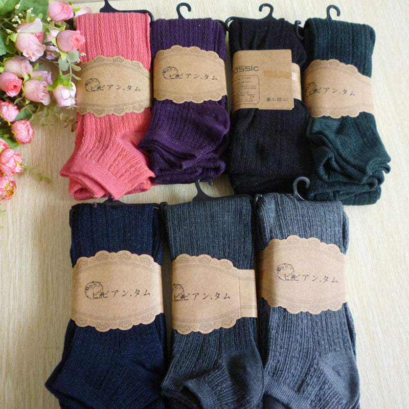 Twist cotton stepping romper socks