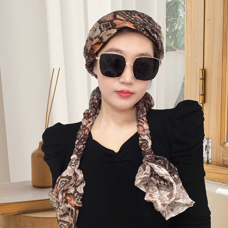 Hand-woven Hair Braid Scarf Girls Fashion Thin Scarf