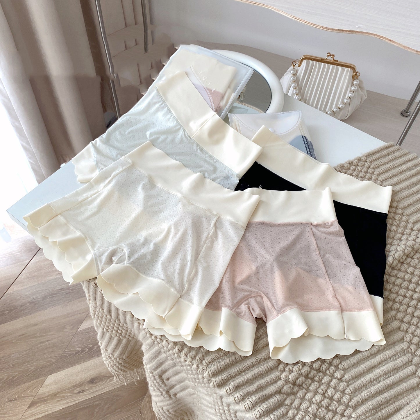 Nude Thin Seamless High Waist Safety Pants