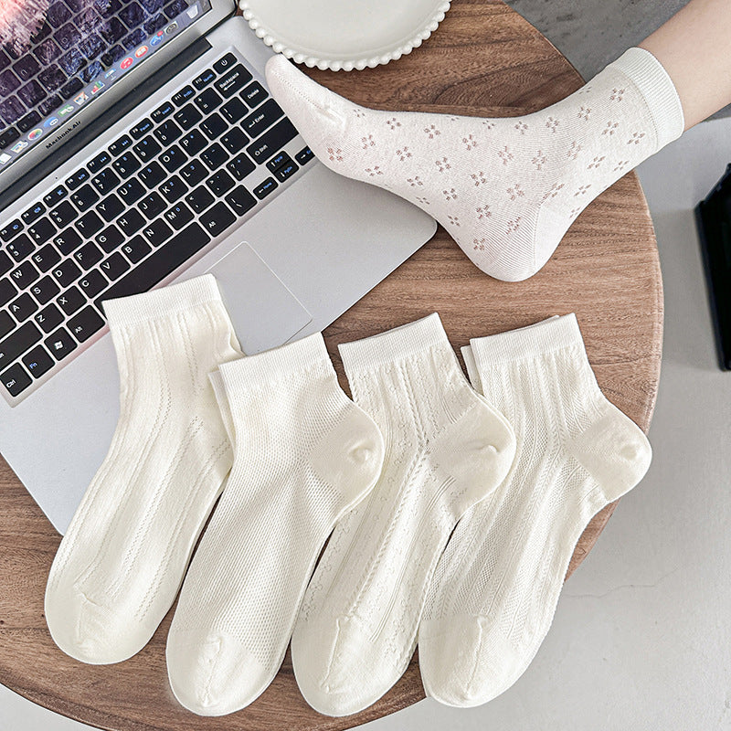 Thin Mesh Breathable Pilling-resistant Socks
