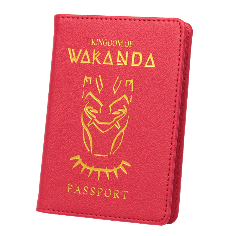 PU leather passport book ticket holder storage bag