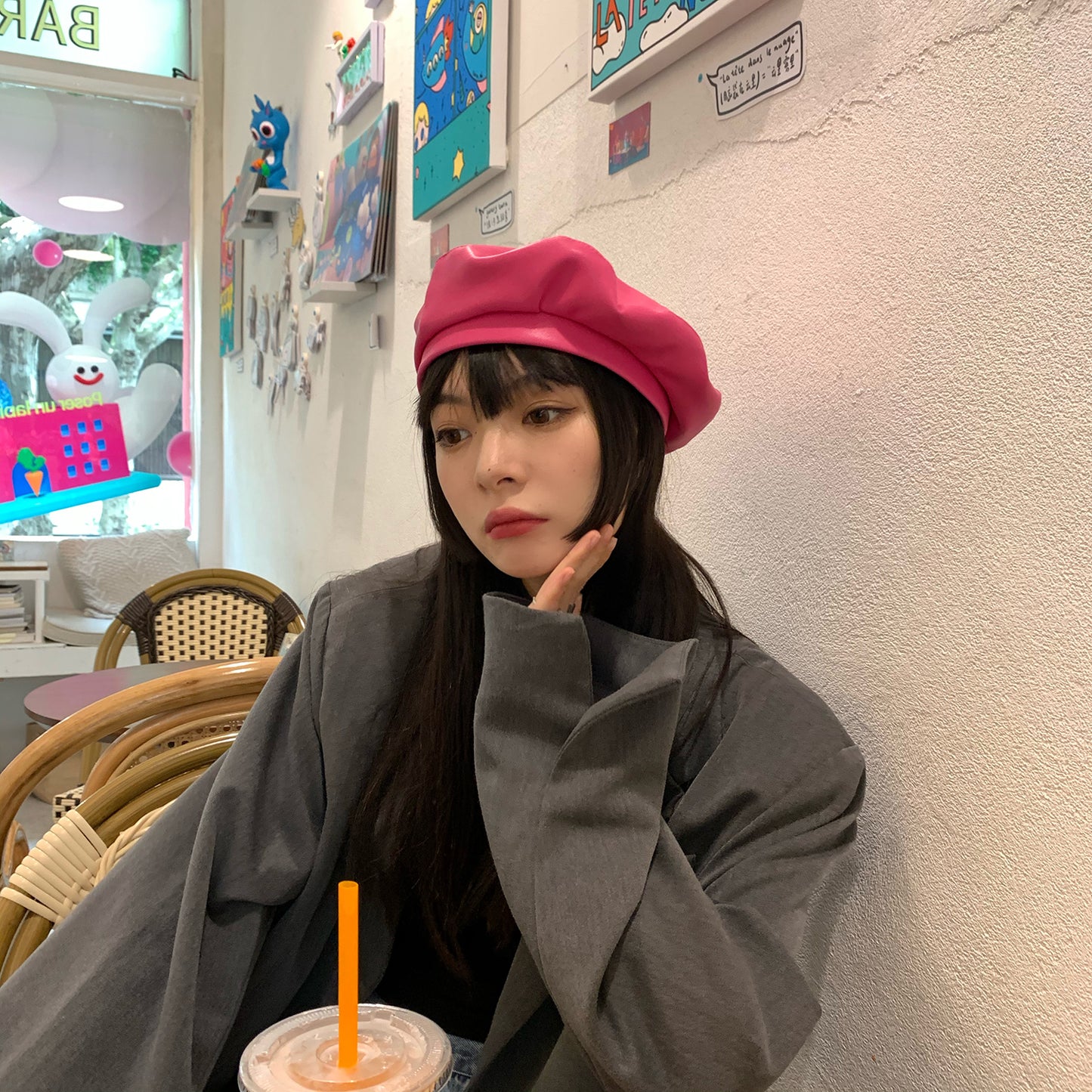 Ins Style Korean Version All Match Newsboy Painter Hat