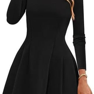 New European And American-style Solid-color Fashionable Party Dress
