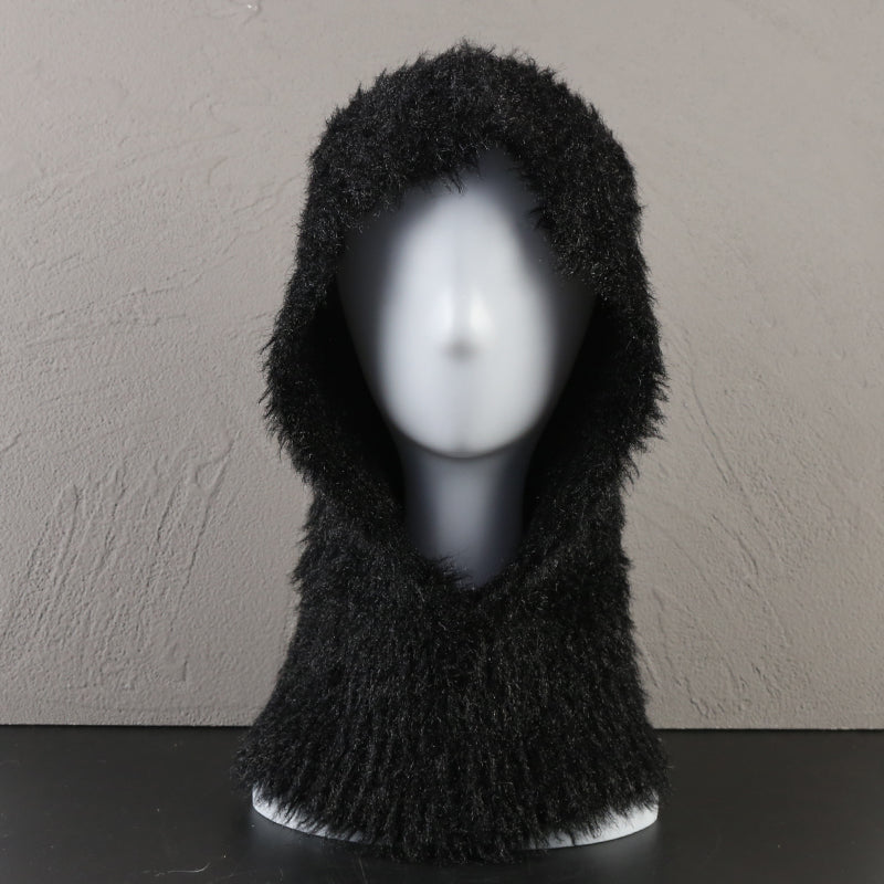 Mohair Scarf With One Hat For Women's Winter
