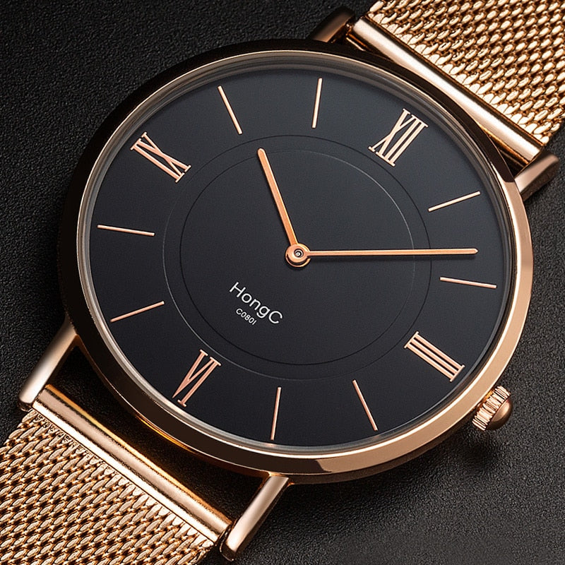 Mesh belt bracelet watch