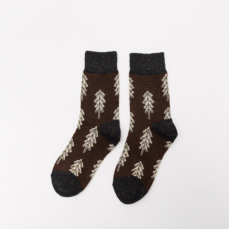 Thickened wool in tube women's socks