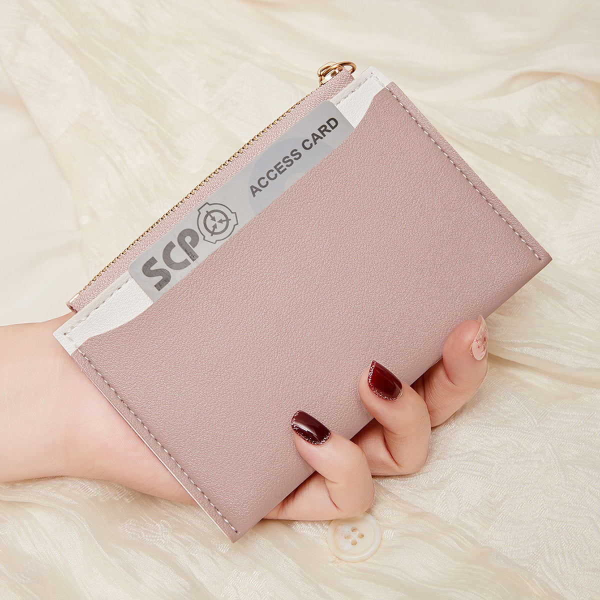Lightweight Ultra-thin Korean Fashion Zipper Women's Short Wallet