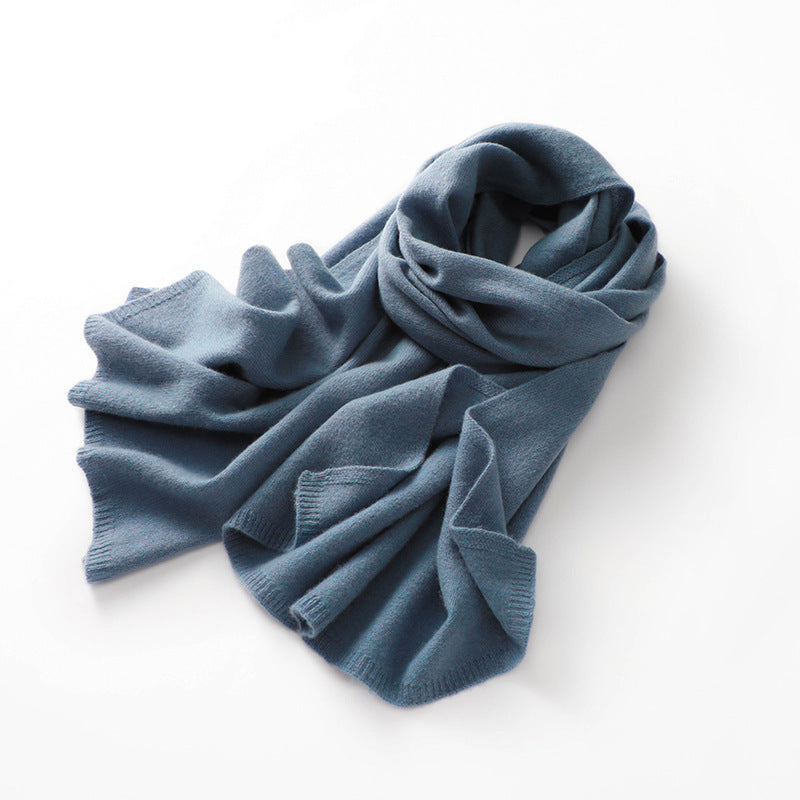 Women's Cashmere Pure Color Warm Keeping Neck Scarf