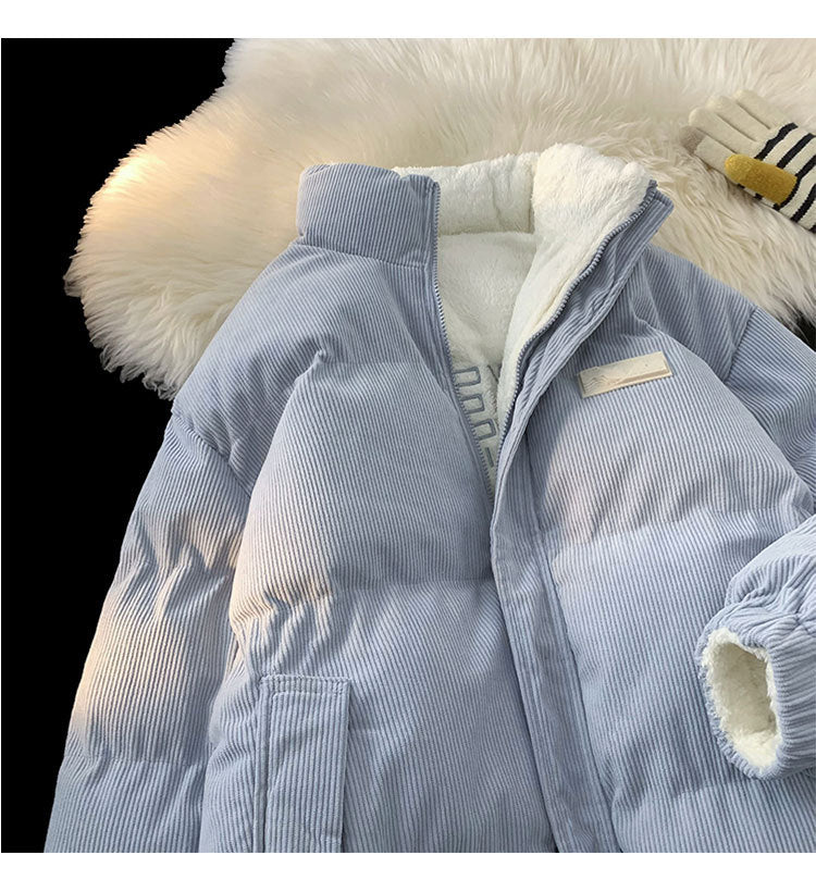 Thickened Double-sided Wear Berber Fleece Cotton Coat Cotton-padded Clothes For Men And Women