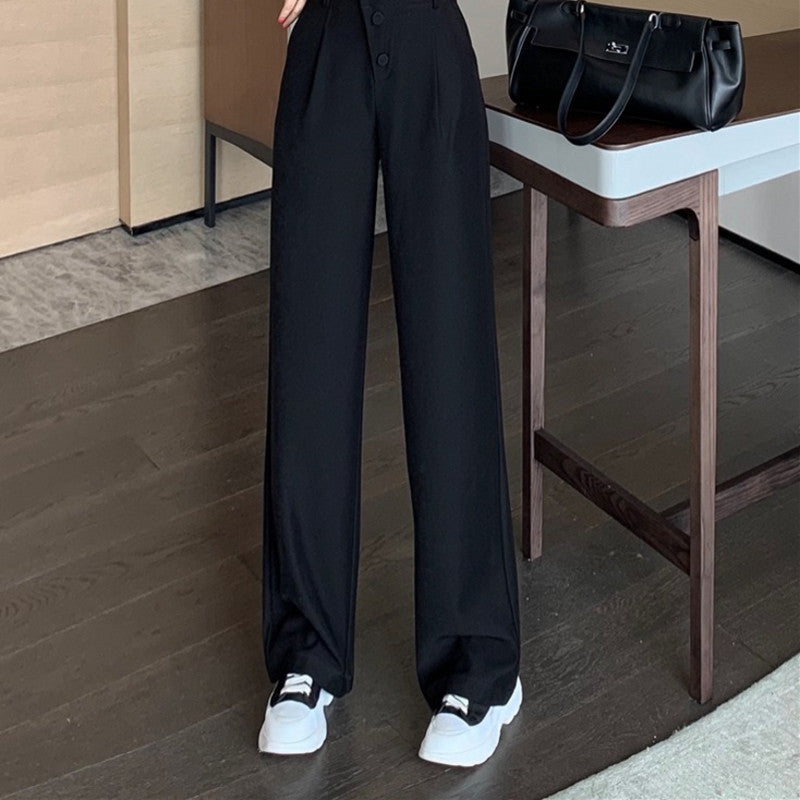 Suit Pants Straight Loose Autumn And Winter New Slim Wide Leg Pants