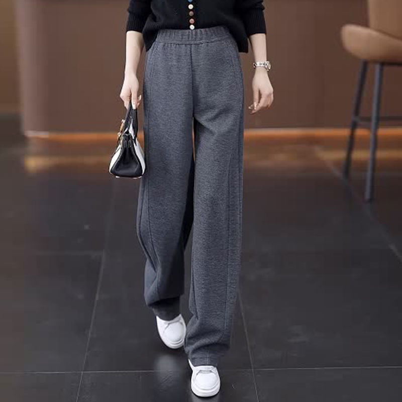 Slimming Relaxed-fit Wide-leg Pants For Women Casual Style