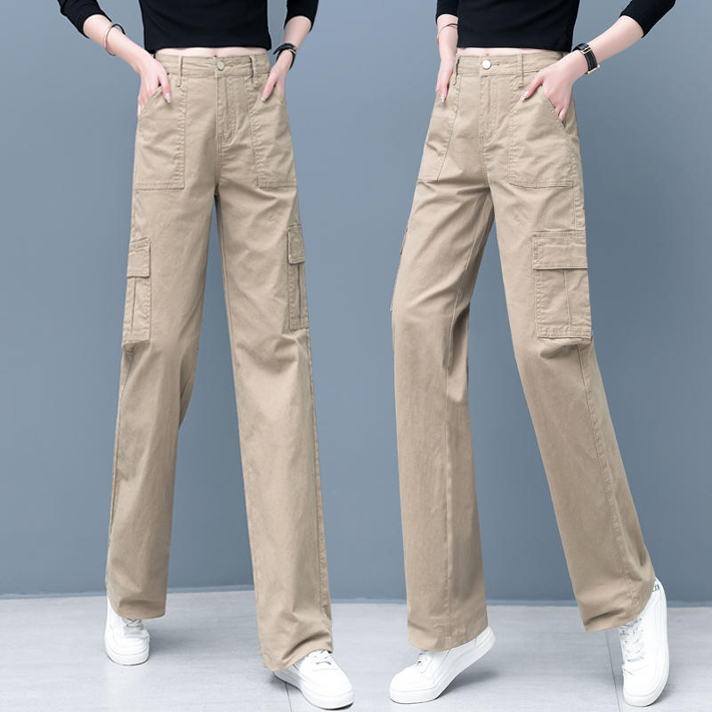 Women's High-waisted Straight Overalls