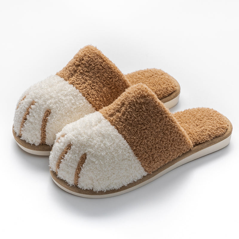 Cute Warm Plush Home Home Winter Indoor Non-slip Slippers