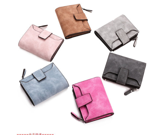 New zipper ladies purse Korean version of the small wallet multi-function AliExpress wallet