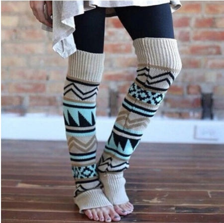 Women's color matching boot cover and leg protector