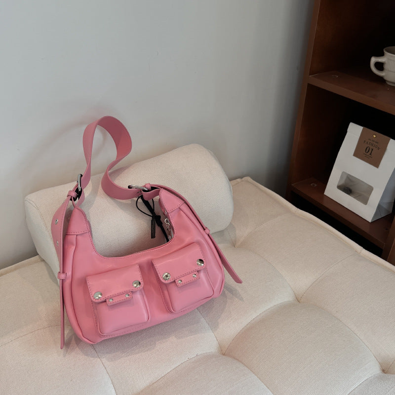 Special-interest Design Locomotive Style New High Sense Fashion Ins One Shoulder Bag