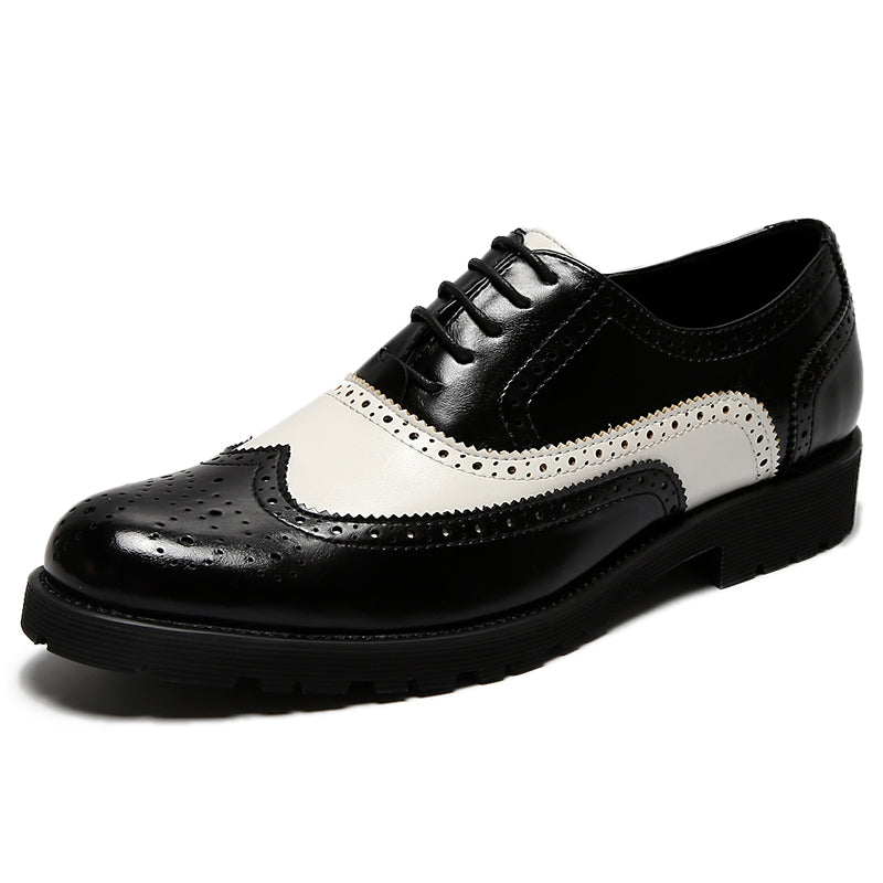 Color block business casual shoes