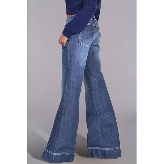 Women's Jeans Look Slimmer With Water Wash Micro