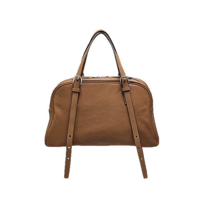 Women's Retro Casual Large Capacity Genuine Leather Portable Shoulder Bag