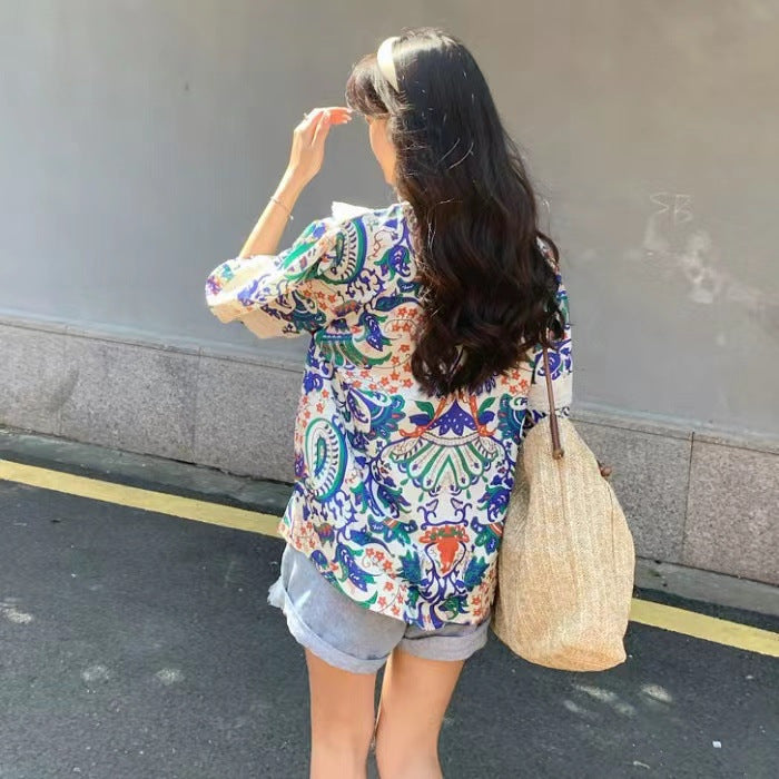 New Loose Design Niche Short-sleeved Top