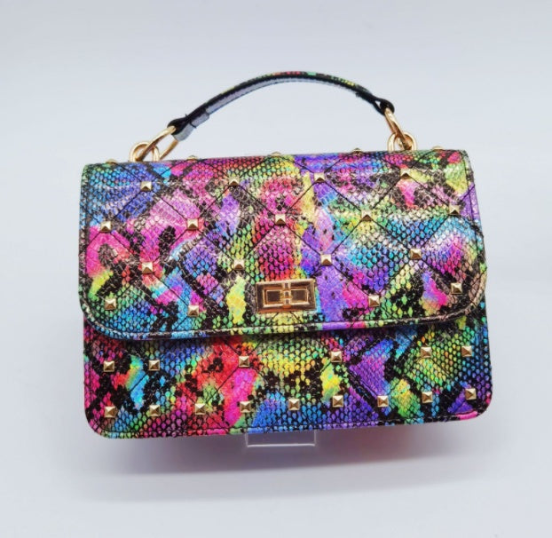 New Snake Print One-shoulder Chain Bag European And American Net Red Fashion Diagonal Bag