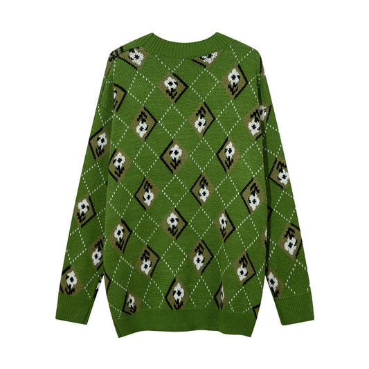 Long Sleeve Sweater With Loose Design And Lazy Wind