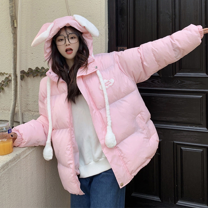 Girls' Winter Thick Down Padded Jacket For Junior High School