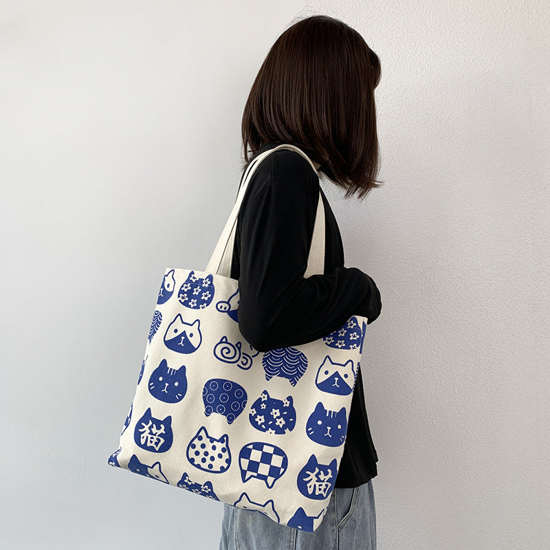Autumn New Canvas Bag Female Single Shoulder Japanese System Cute And Versatile