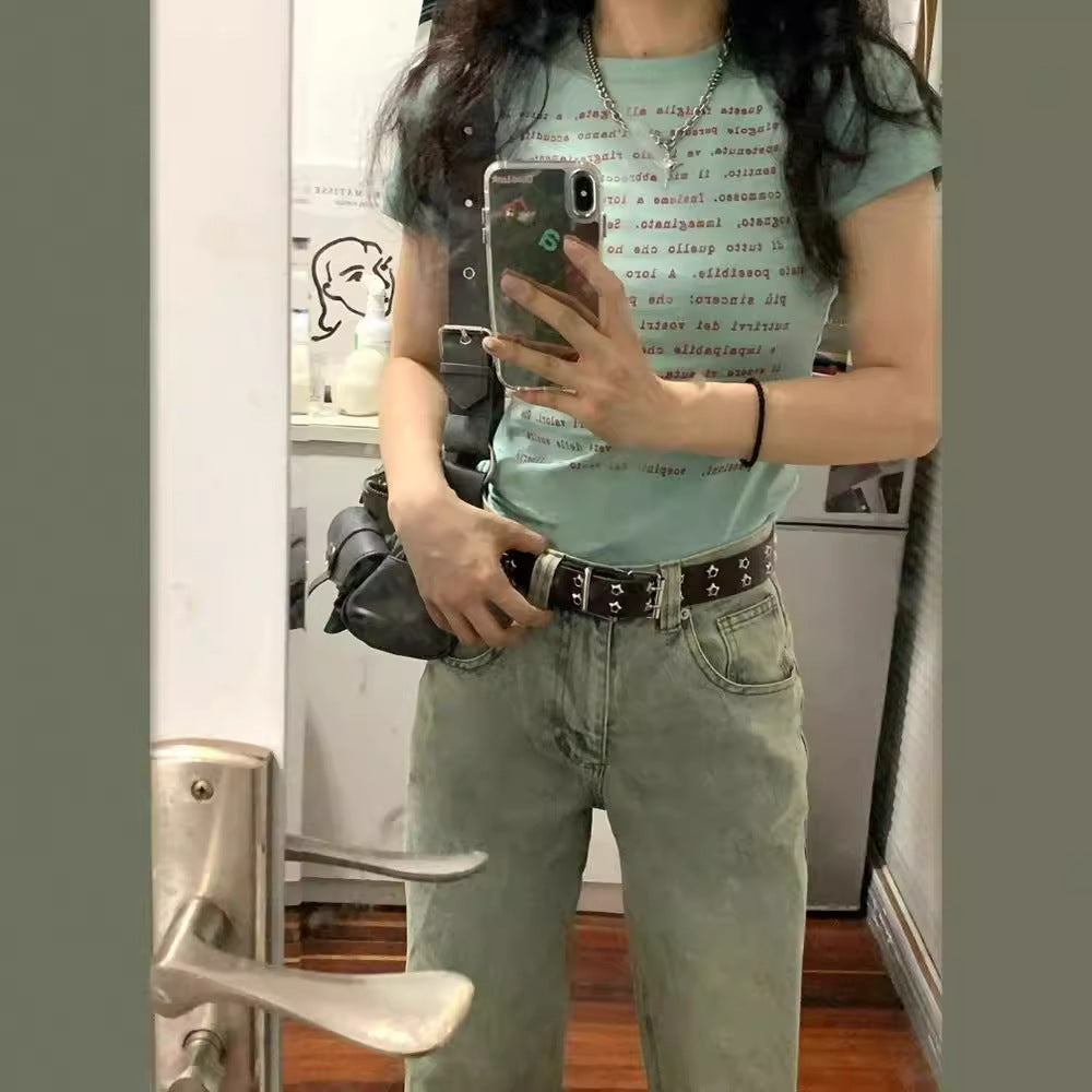 Niche Slim-fit Cropped Top With Off-shoulder Design short sleeves